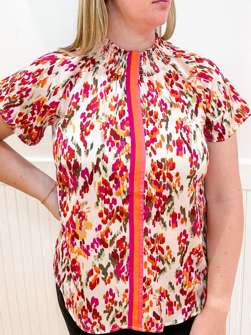 Bright Pop Stripe Smock