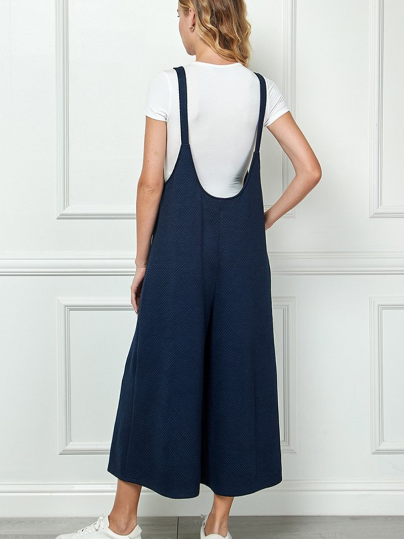 Easy Textured Overall - Navy