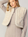 Fleece Trim Western Vest - Reversible