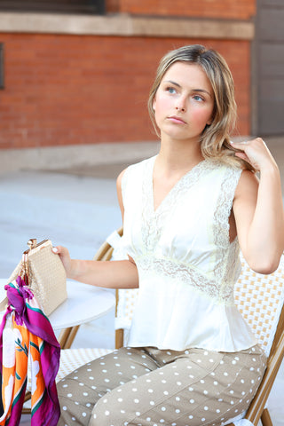 Elinor Top Cream Off White