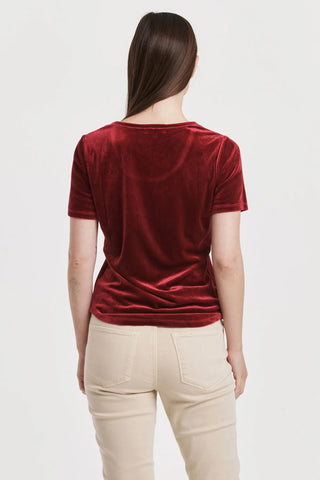 Aimee Scoop Neck Top Granada Velvet