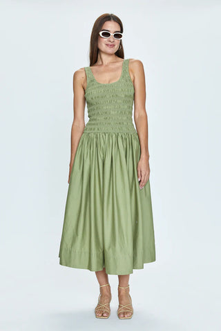 Alessia Drop Waist Dress Sage