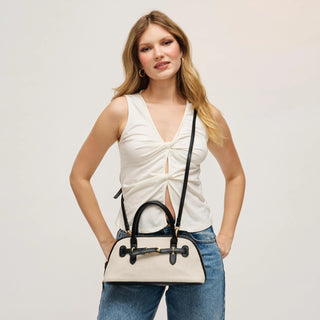 Amelia Crossbody Ivory Black