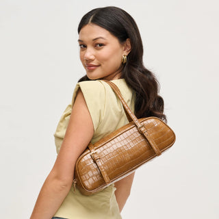 Athena Cognac Shoulder Bag