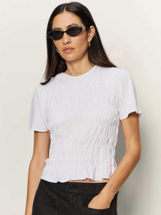 Better Together Smocked Top - White
