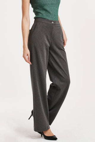 Bishop Wide Leg Pants Heather Grey