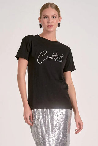 Black Cocktail Tee