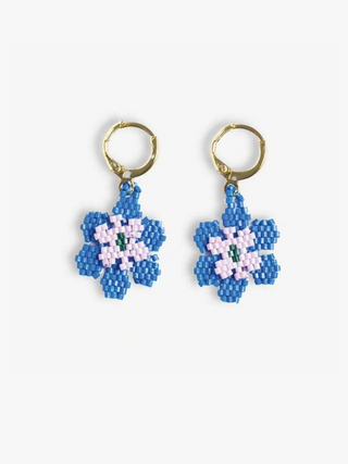 Blossom Drop Earrings Royal Blue