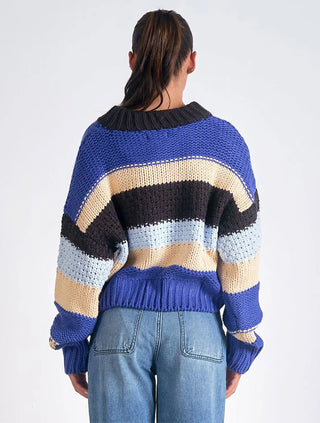 Blue Hues Cropped Sweater