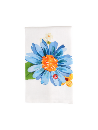 Blue Spring Flower Towel