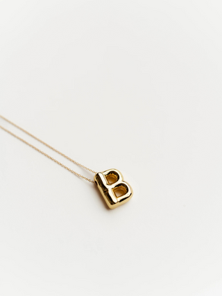 Bubble Initial Necklace - M