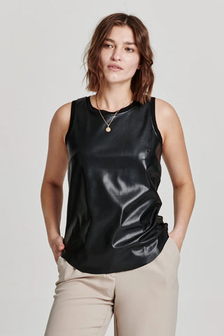 Carmela Mix Media Tank - Black