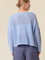Casual Outing Knit Sweater - Blue