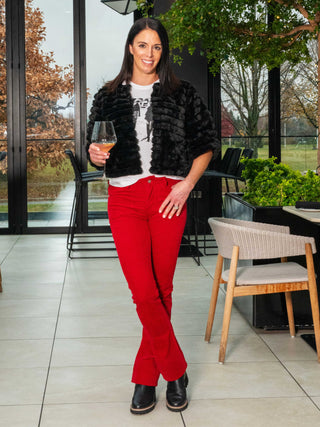 Cherry Lacquer Brook Bootcut