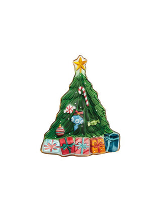 Christmas Tree Glass Platter