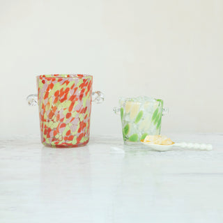 Confetti Glass Ice Bucket