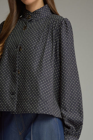 Cool Girl Denim Polka Dot Jacket
