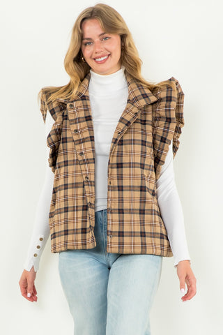 Country Chic Plaid Vest