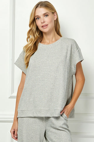 Cozy Days Top Grey