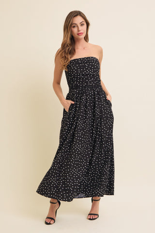 Dotted Moment Midi Dress