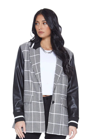 Edgy Feeling Varsity Blazer