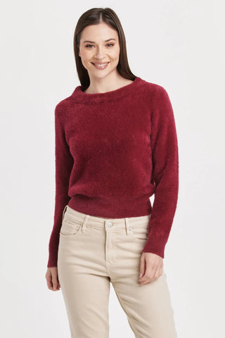 Effy Fuzzy Sweater Granada Red