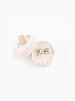 Everlyn Boxed Post Earring - Chrysolite