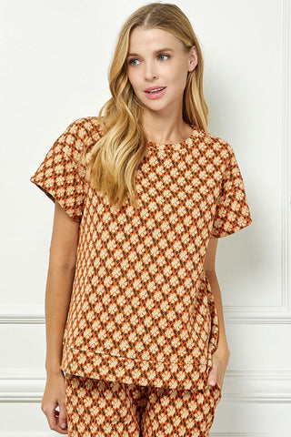 Fall Days Rust Top