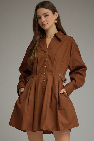 Family Photos Brown Dress