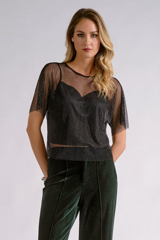 Fancy Layered Top Black