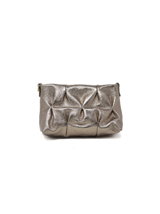 Genuine Leather Crossbody - Bronze