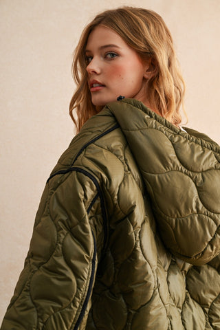 Good Ole Olive Jacket Quilted