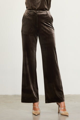 Grand Thing Velvet Pants - Olive