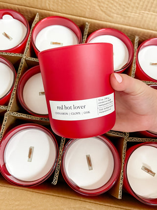 Red Hot Lover Candle