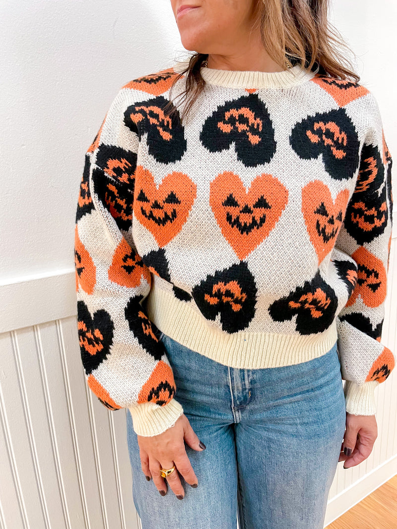 Halloween Sweater - Ivory