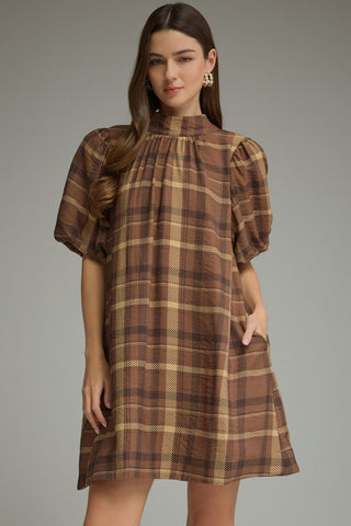 In Time for Plaid Dress