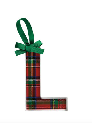 Initial Tartan Ornament (L)