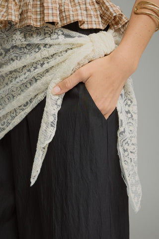 Lace Overlay Black Bottoms