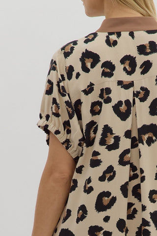 Lady in Leopard Dress