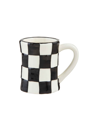 Large Check Bistro Mug