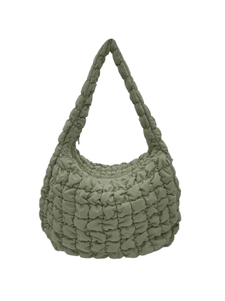 Large Quilted Bag - Sage