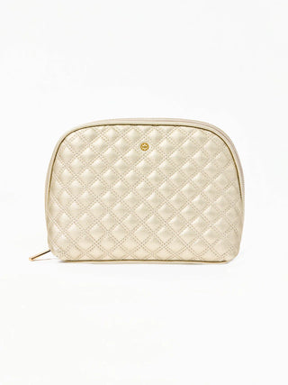 Large Quilted Essential Pouch Champagne