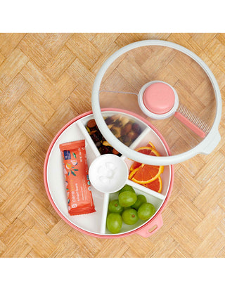 Large Snack Spinner - Coral Pink