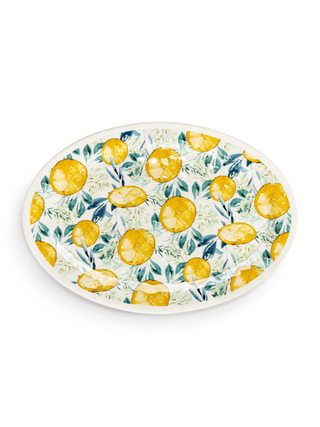 Lemons Large Melamine Oval Platter