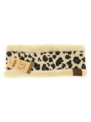 Leopard Headwrap - Beige