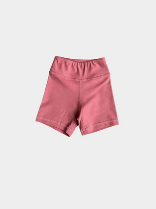 Light Mahogany Biker Shorts - Toddler Girl