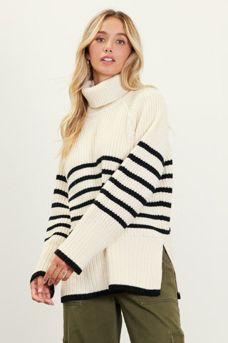 Line Up Turtleneck Sweater