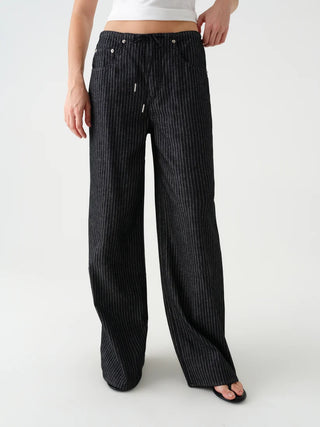 Madison Mid Rise Natural Pinstripe