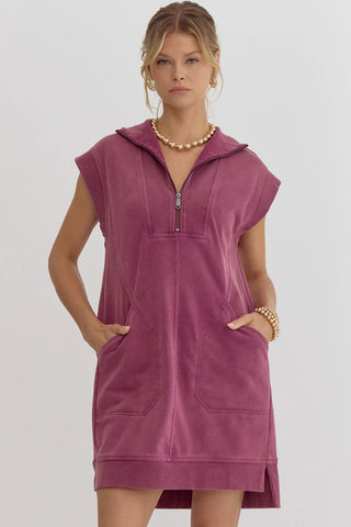 Make It Plum Sleeveless Dress