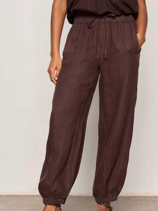 Melody Micro Linen Pant - Rich Soil